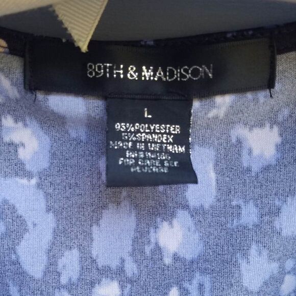 89th & Madison Blue Stretch Shell Size Large - Picture 2 of 7